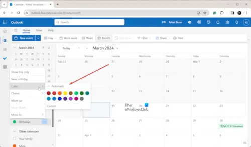 How to create Birthday Calendar in Outlook?