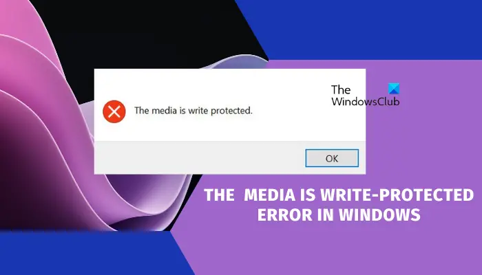 the media is write protected