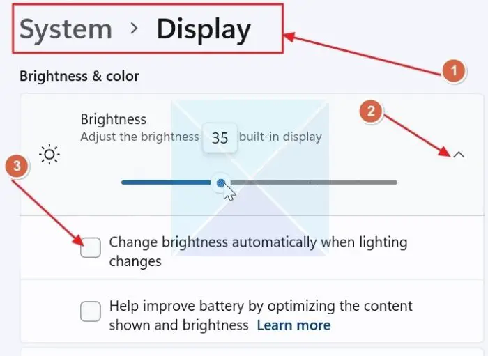 Fix: Screen brightness keeps changing in Windows 11