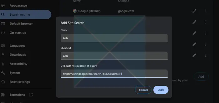 How to turn off Google AI Search Results and make it display links