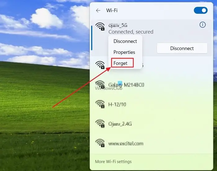 Forget Wifi Network In Windows