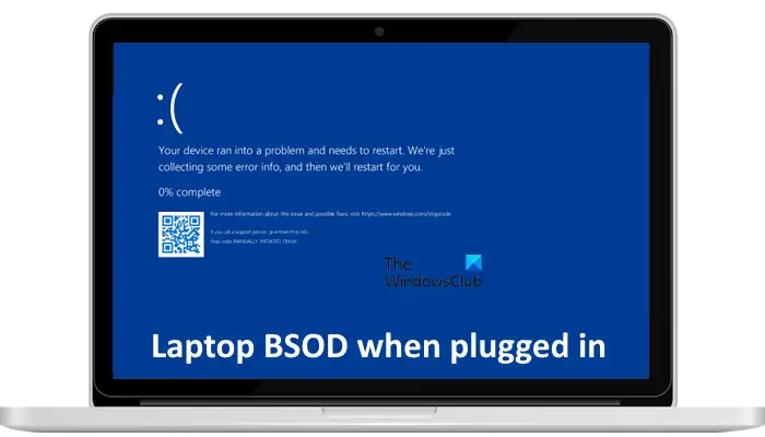 Laptop BSOD when plugged in