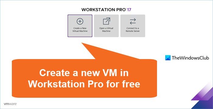 create vm vmware workstation