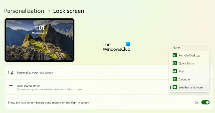 Disable Lock Screen Widgets Windows 11