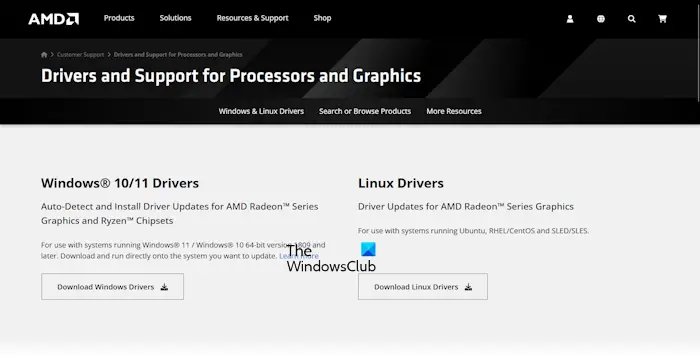Download AMD driver