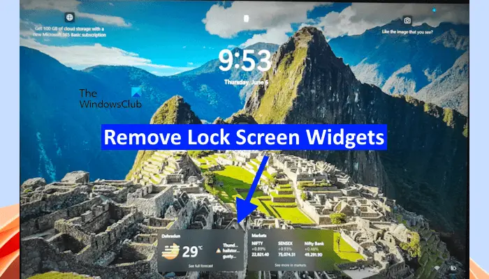 Remove Lock Screen Widgets