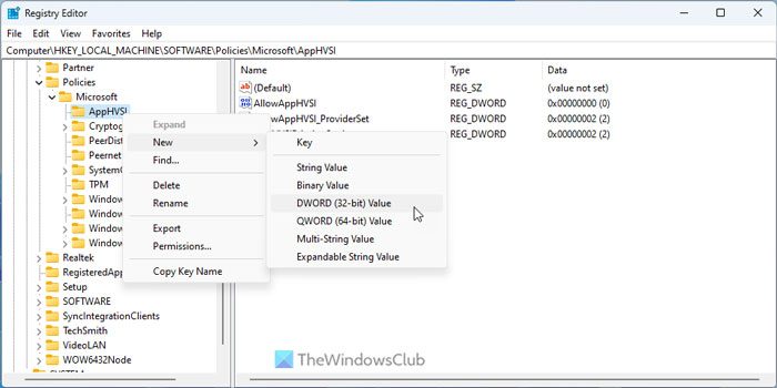 Configure Microsoft Defender Application Guard settings using REGEDIT