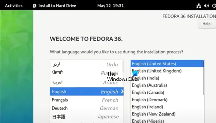 install Fedora on VMware Workstation