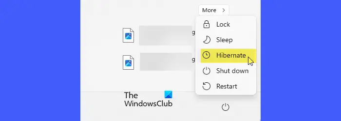 Hibernate in Windows