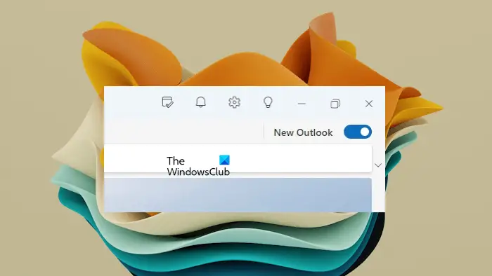 Turn off New Outlook toggle