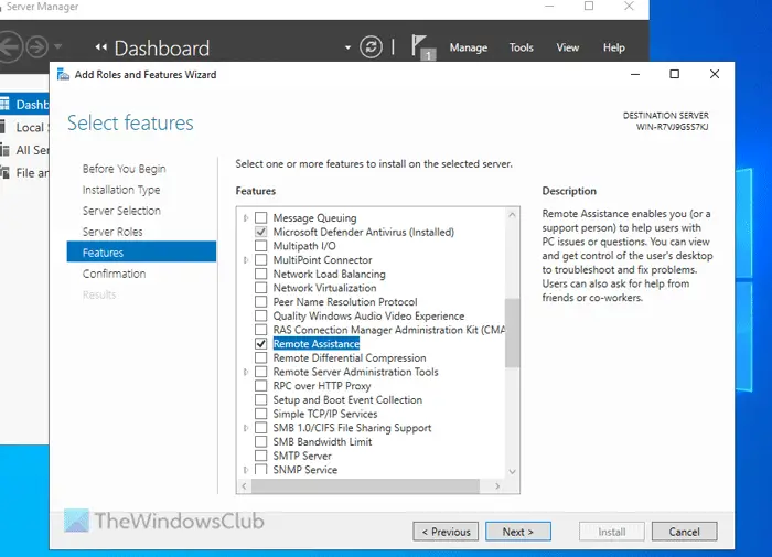 How to enable, disable, set up and use Remote Assistance in Windows Server 2022