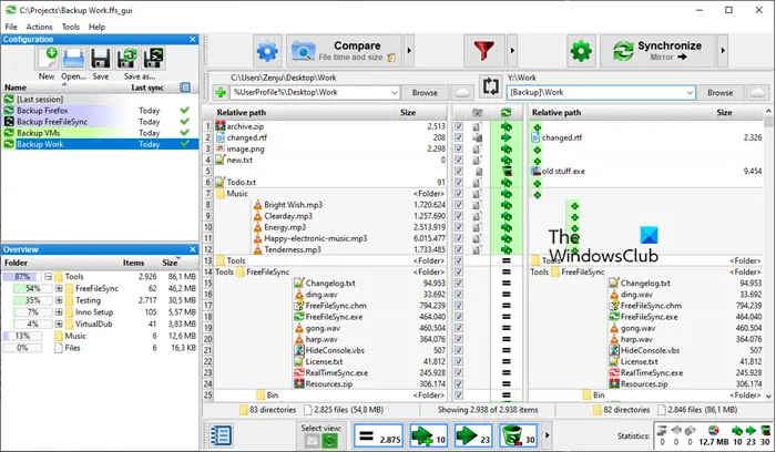 file and Folder Synchronization software for windows