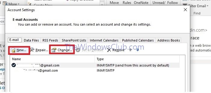 Outlook Add New Email Account