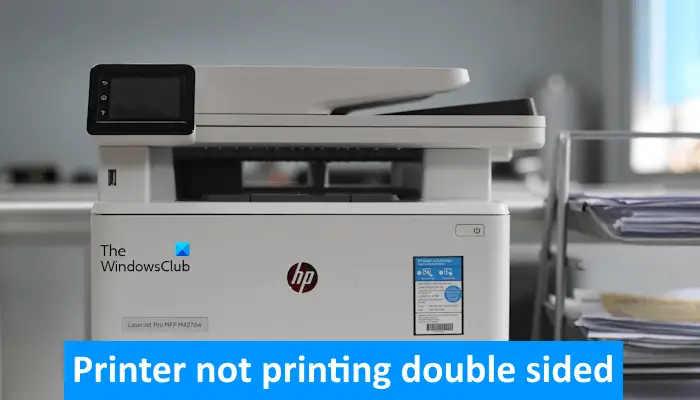 Printer not printing double sided on Windows PC