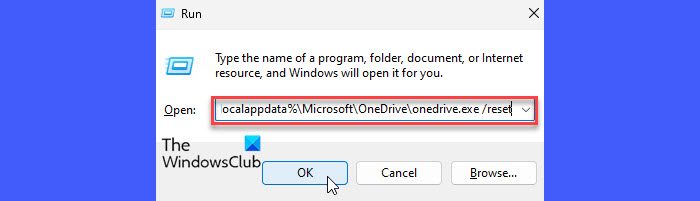 Reset OneDrive