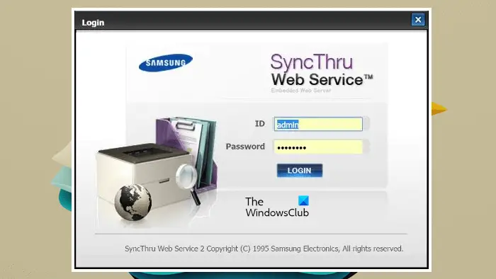 Samsung SyncThru Web Service