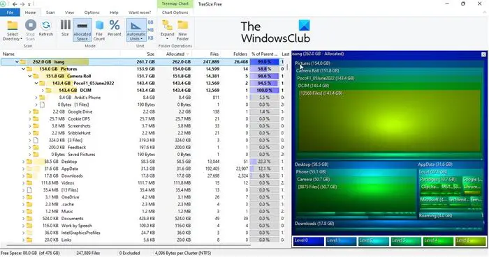 TreeSize Free