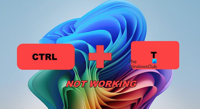 CTRL+T keyboard shortcut not working