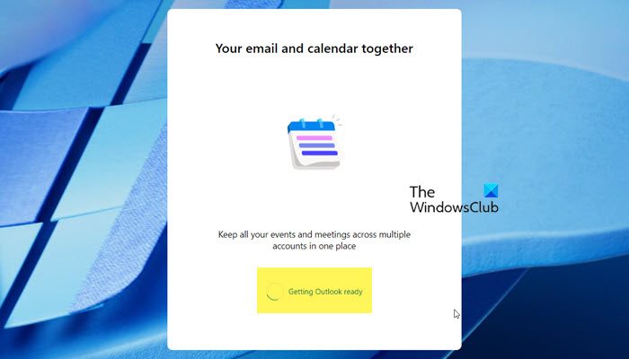 Outlook stuck on Getting Outlook ready
