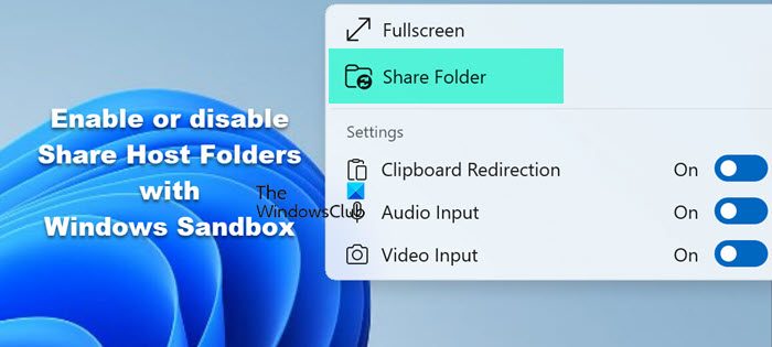 Share Host Folders