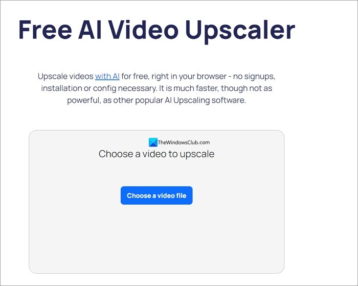 Free AI Video Upscaler