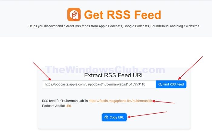 Get Rss Feed For Any Podcast On Windows