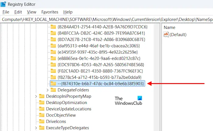 Rename the Registry Key