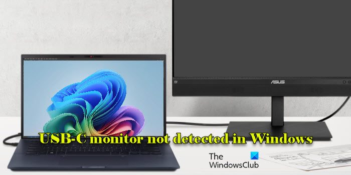 USB-C monitor not detected in Windows