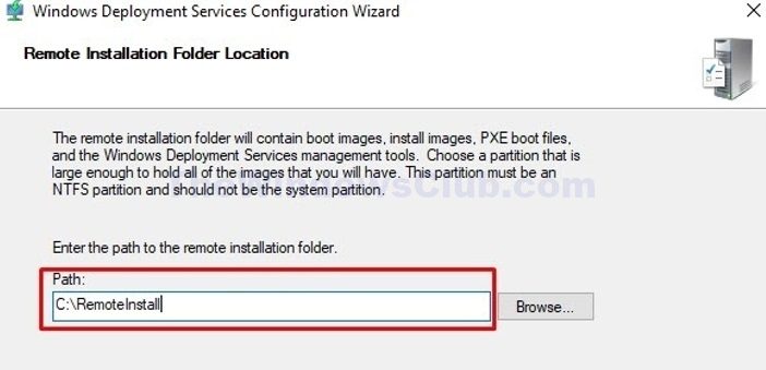 Wds Remote Installation Location Path Selection