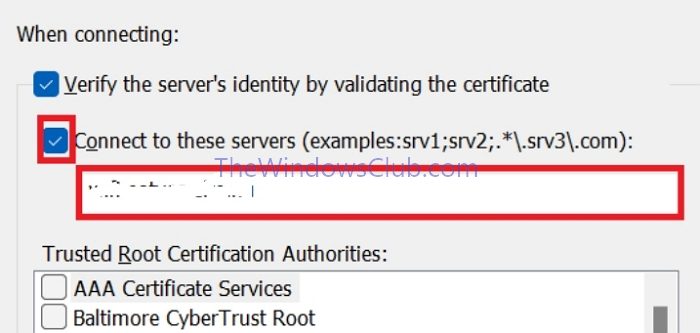 Wifi Setup Verify Server Identity