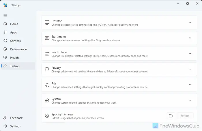 How to customize and manage manage privacy in Windows 11 using Wintoys