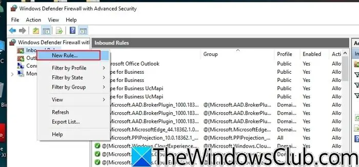 Windows Defender Add New Rule