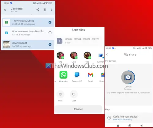 how to share mobile screen on pc windows 11