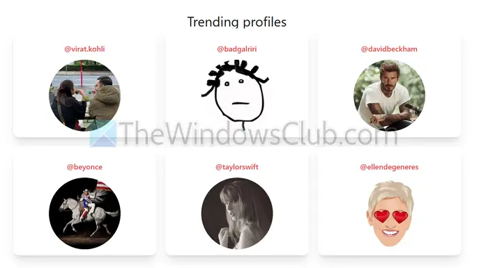 Dumpor trending Profiles