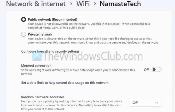 Metered Connection Windows PC