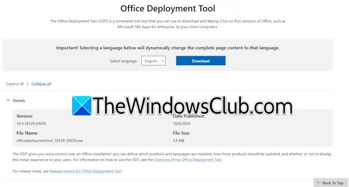 Office Deployment Tool