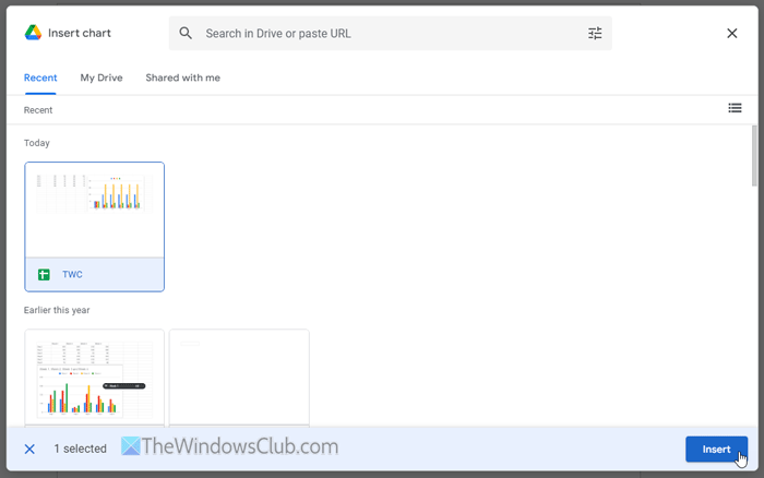 How to import Google Sheets chart into Google Docs