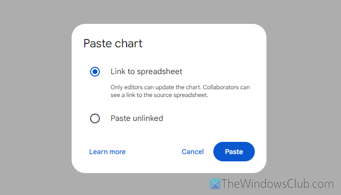 How to import Google Sheets chart into Google Docs