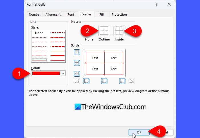 Borders in Excel