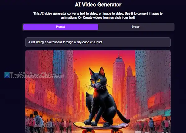 DeepAI video generator