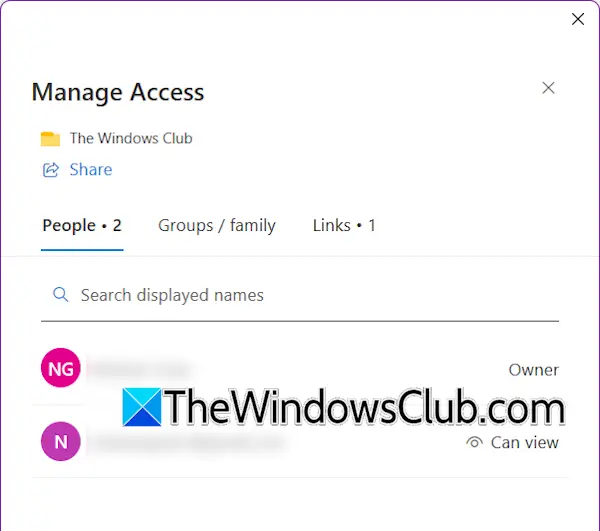 Manage user access in OneNote