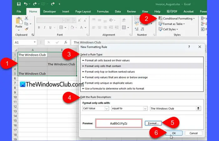 conditional formatting to change gridline color