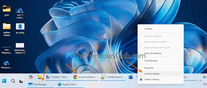 explorerpatcher add rows taskbar windows 11