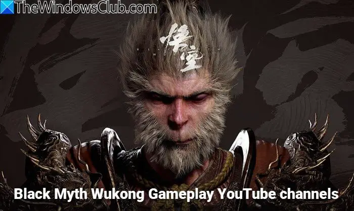 Black Myth Wukong Gameplay YouTube channels