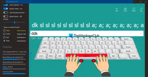 Best free tools for Typing Practice for Kids on Windows 11/10