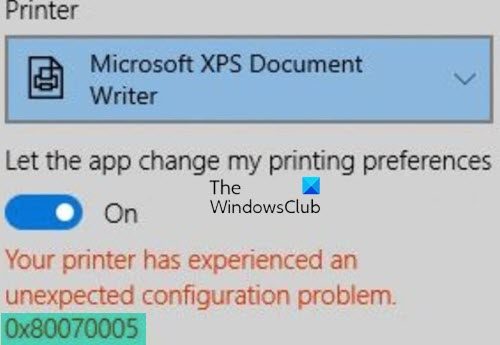 klamre sig debitor glimt Printer Configuration Error 0x80004005 [Fixed]