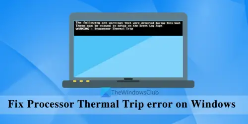 thermal trip has occurred assertion