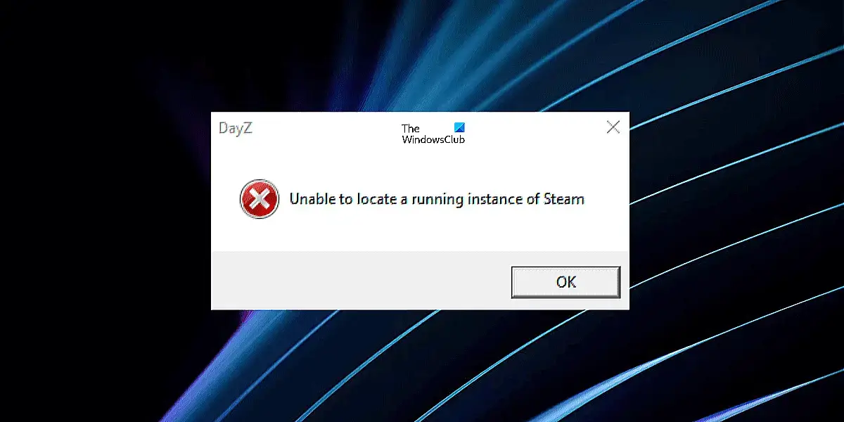 Unable to locate a running instance of Steam