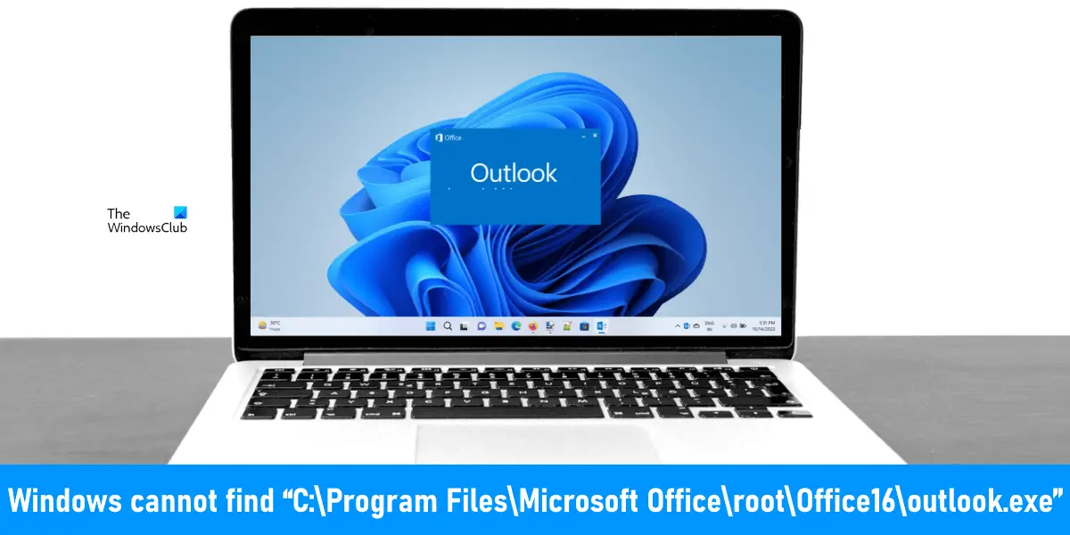 Windows cannot find Microsoft Office\root\Office16\
