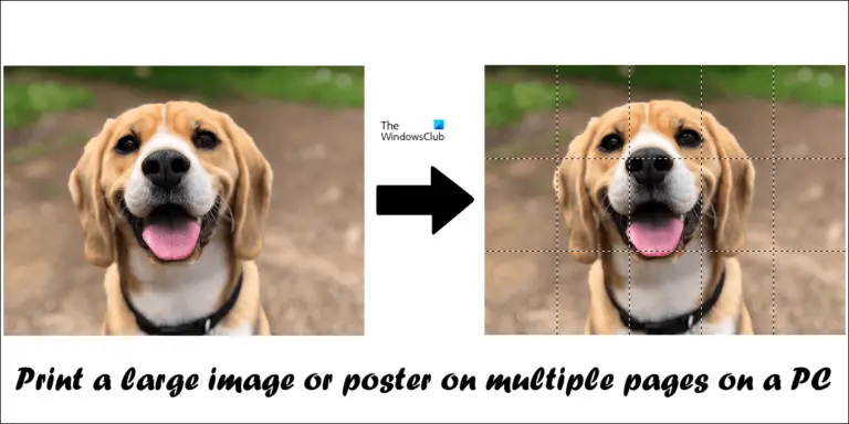 How To Print A Large Image Or Poster On Multiple Pages On A PC